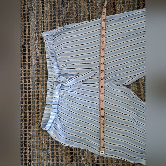 Forever 21 Women's S Pajama Pants Blue Black White Stripes Comfy Cozy Loungewear - Picture 4 of 8